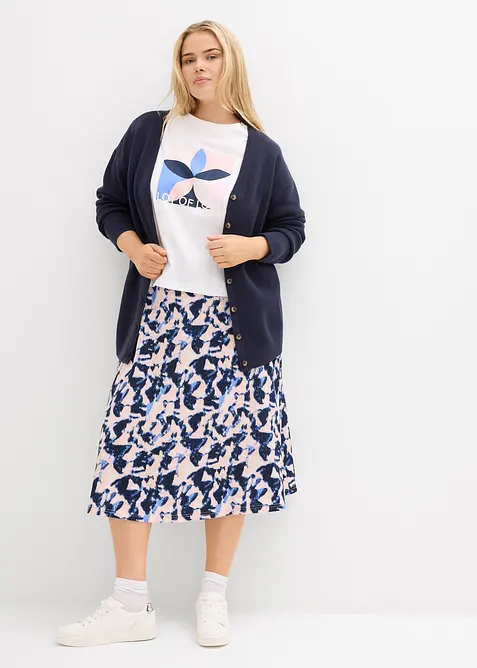 Gonna midi dal taglio ampio, bonprix