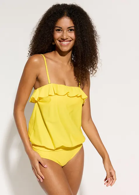 Tankini a fascia con spalline multiway (set 2 pezzi), bonprix