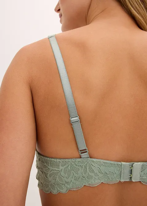 Reggiseno con coppe preformate e pizzo floreale, bonprix