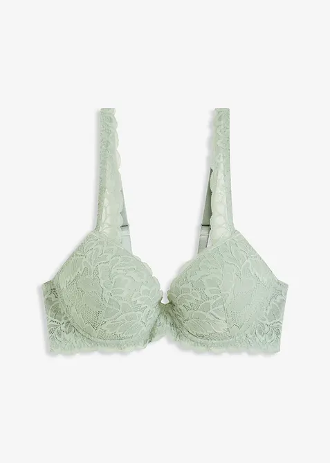 Reggiseno con coppe preformate e pizzo floreale, bonprix