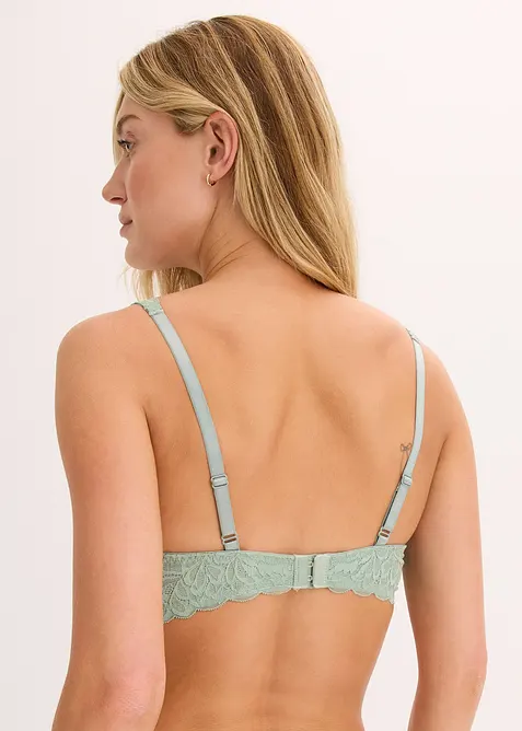 Reggiseno con coppe preformate e pizzo floreale, bonprix