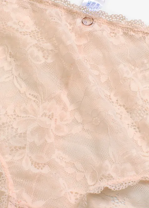 Slip a vita alta con pizzo floreale, bonprix