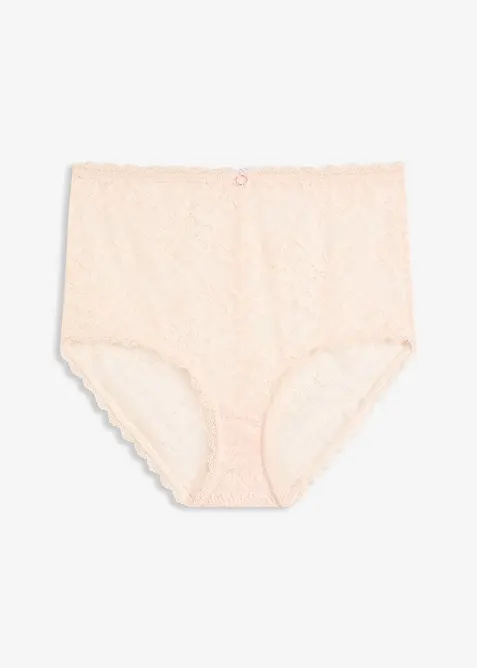 Slip a vita alta con pizzo floreale, bonprix