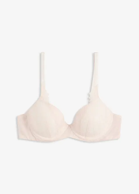 Reggiseno con coppe preformate ed effetto lucido, bonprix