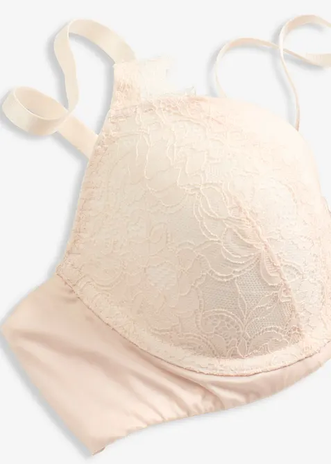 Reggiseno con coppe preformate ed effetto lucido, bonprix
