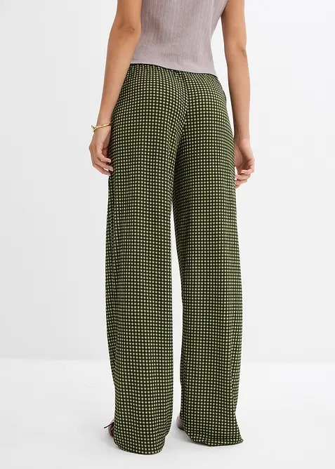 Pantaloni in jersey crêpe strutturato, bonprix