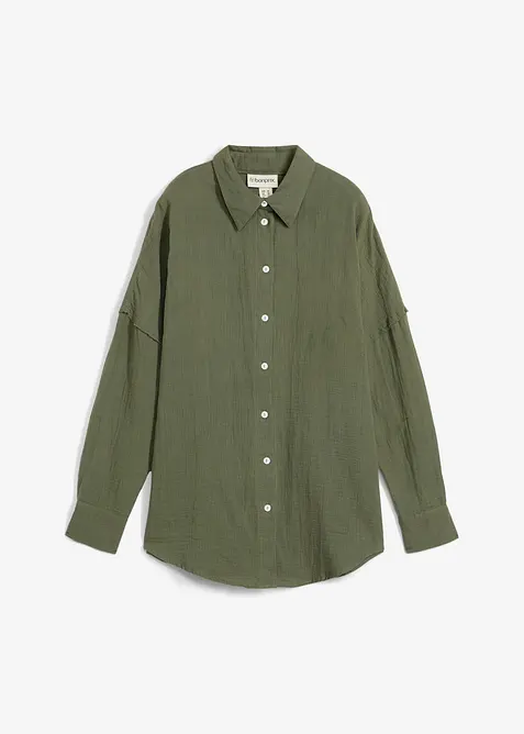 Camicia oversize in mussola leggera, bonprix