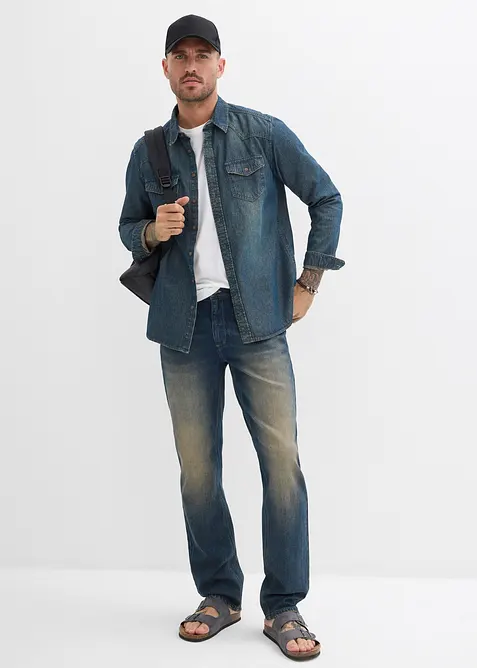 Camicia in jeans di puro cotone, bonprix