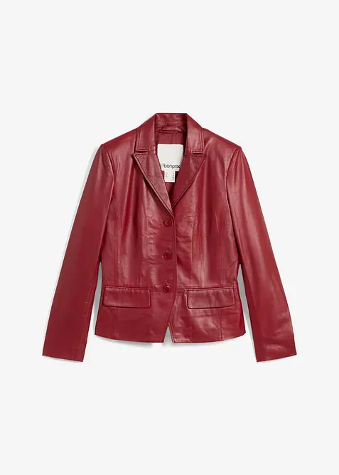 Blazer corto in nappa di agnello, bonprix