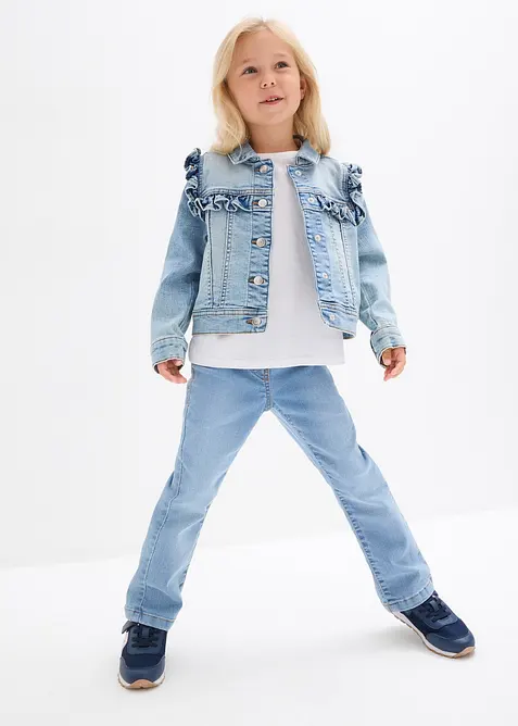 Giacca di jeans in misto cotone biologico elasticizzato, bonprix