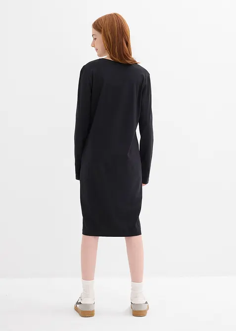 Abito di jersey in misto cotone biologico elasticizzato (pacco da 2), bonprix