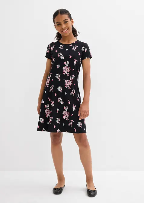 Abito di jersey in misto cotone biologico elasticizzato, bonprix