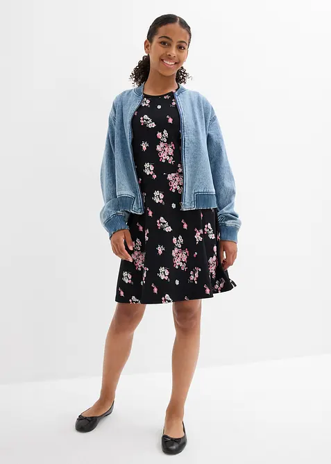 Abito di jersey in misto cotone biologico elasticizzato, bonprix