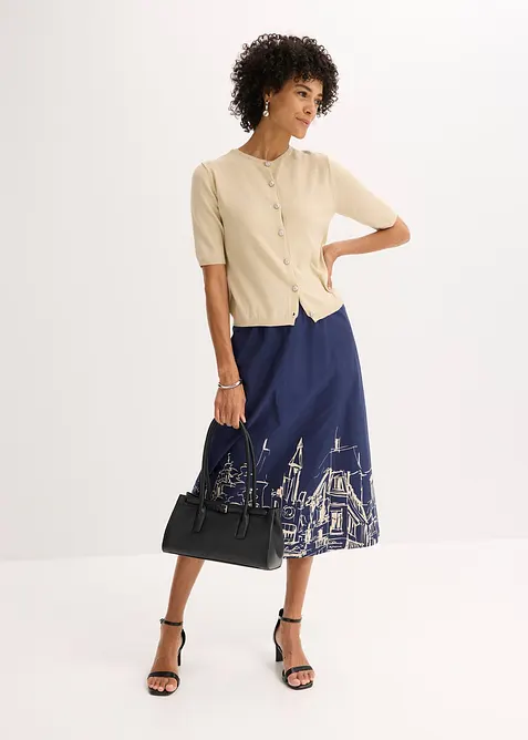 Cardigan in filato fine misto viscosa, bonprix