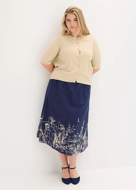 Cardigan in filato fine misto viscosa, bonprix