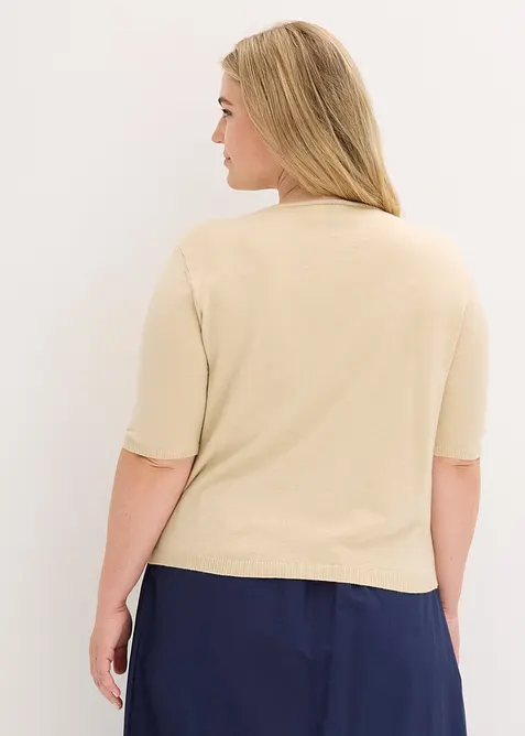 Cardigan in filato fine misto viscosa, bonprix