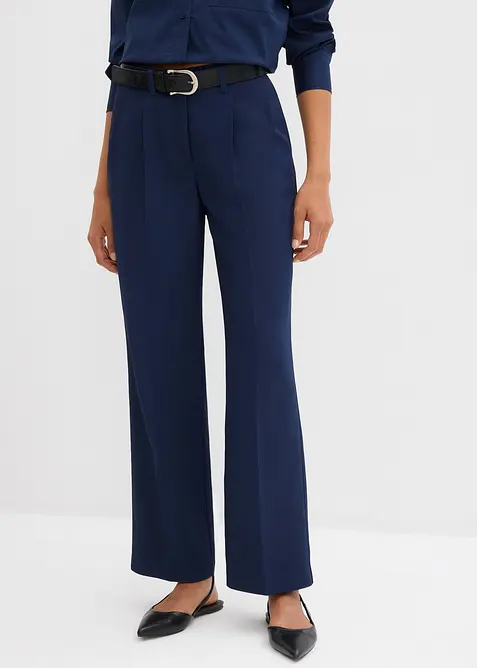 Pantaloni fluenti con pinces, bonprix