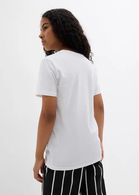 T-shirt in puro cotone biologico (pacco da 3), bonprix