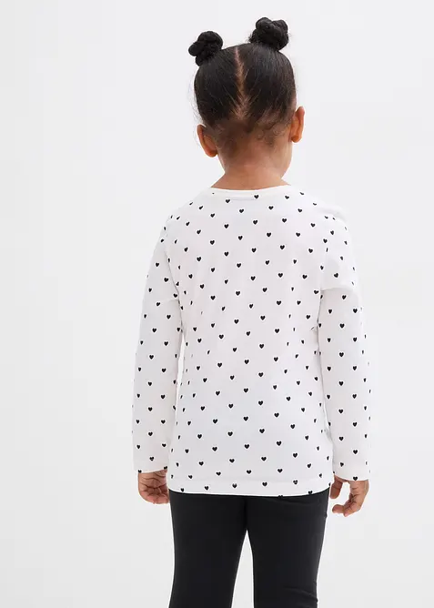 Maglia a maniche lunghe in puro cotone biologico (pacco da 3), bonprix