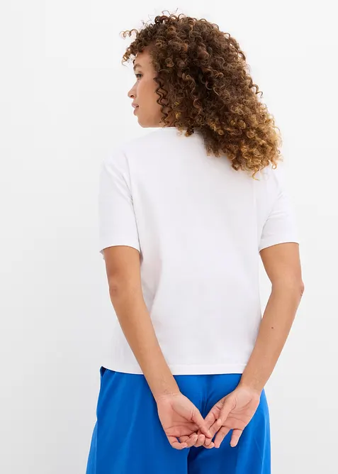 T-shirt in puro cotone con stampa, bonprix