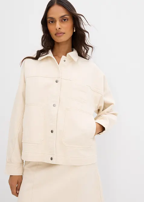 Giacca in twill di puro cotone, bonprix