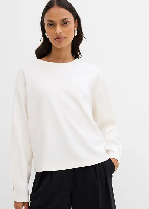 Maglia a maniche lunghe in puro cotone, bonprix