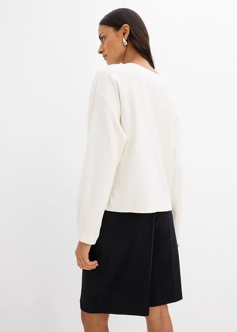 Maglia a maniche lunghe in puro cotone, bonprix