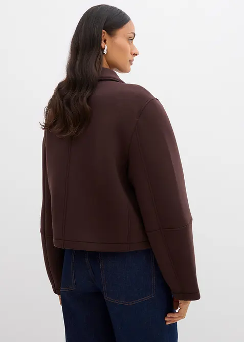 Giacca corta effetto neoprene, bonprix