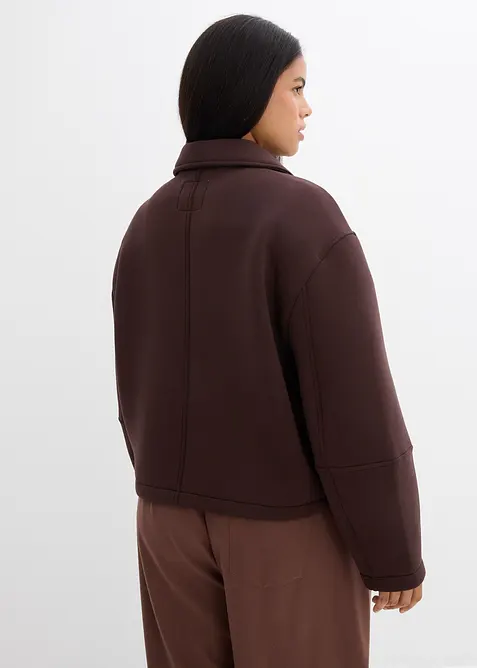 Giacca corta effetto neoprene, bonprix