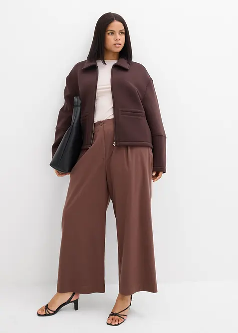 Giacca corta effetto neoprene, bonprix