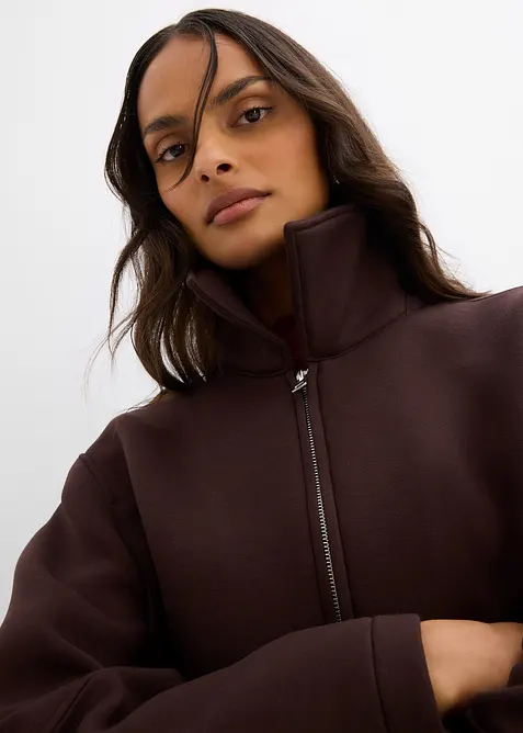 Giacca corta effetto neoprene, bonprix