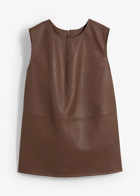 Top in similpelle, bonprix