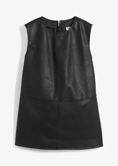 Top in similpelle, bonprix