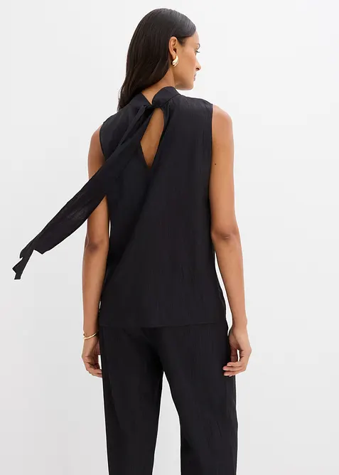 Top lungo in misto viscosa operato, bonprix