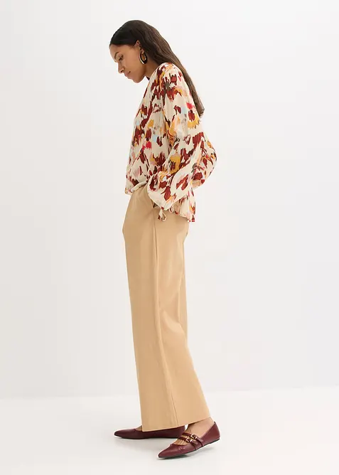 Blusa con filato metallizzato, bonprix