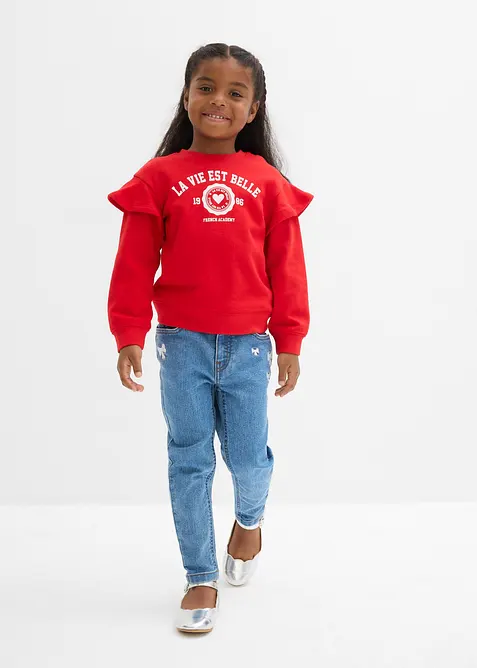 Felpa in misto cotone biologico morbido (pacco da 2), bonprix