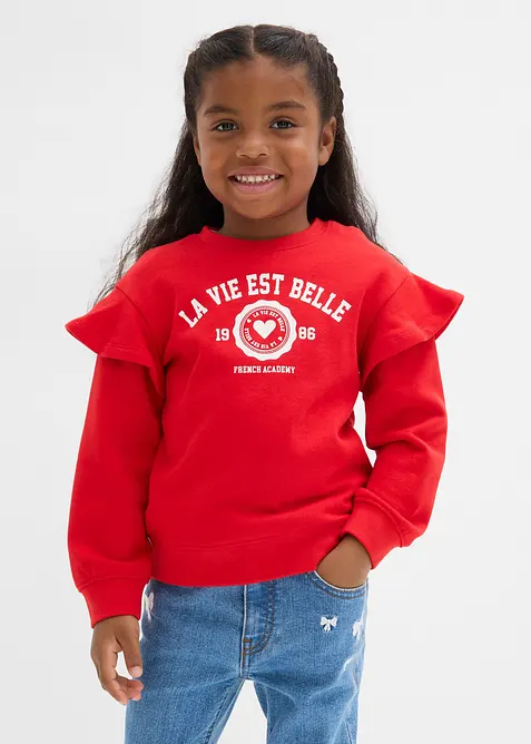 Felpa in misto cotone biologico morbido (pacco da 2), bonprix