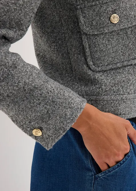 Giacchino in morbido filato boucl&eacute;, bonprix