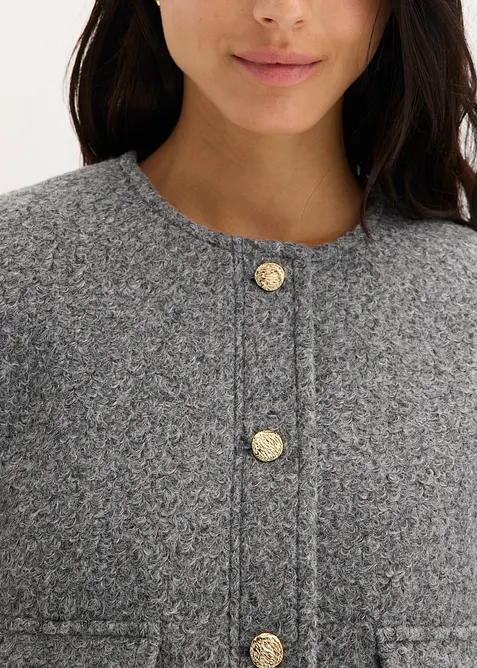 Giacchino in morbido filato boucl&eacute;, bonprix