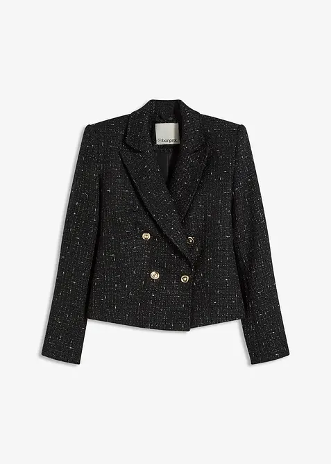 Blazer corto in morbido bouclé, bonprix