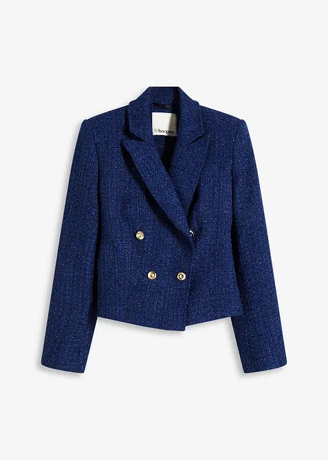 Blazer corto in morbido bouclé, bonprix