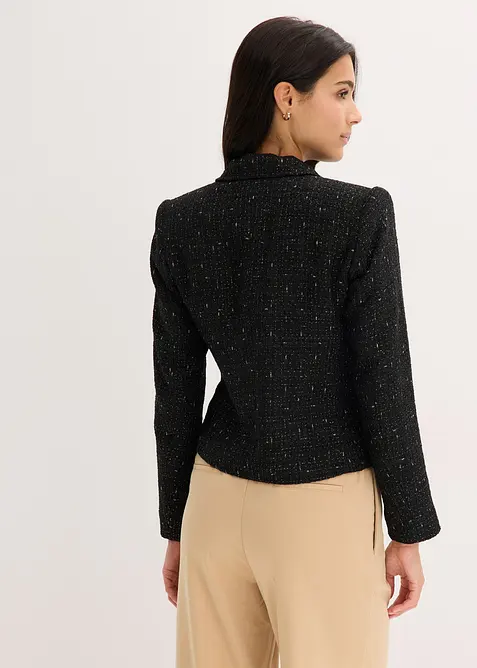 Blazer corto in morbido bouclé, bonprix