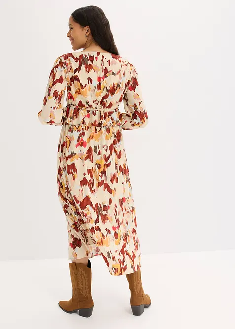 Abito midi fantasia con lurex, bonprix