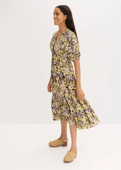 Abito midi in viscosa fluente, bonprix