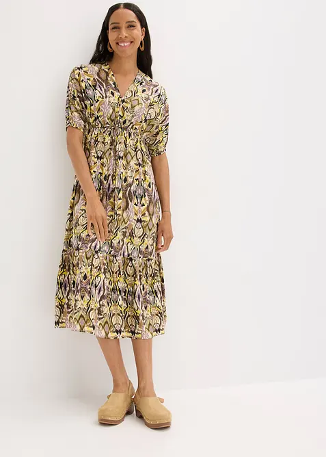 Abito midi in viscosa fluente, bonprix