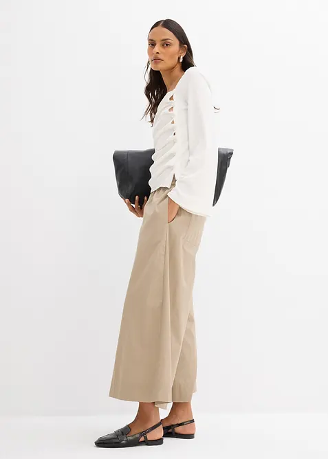 Maglia a maniche lunghe a coste, bonprix