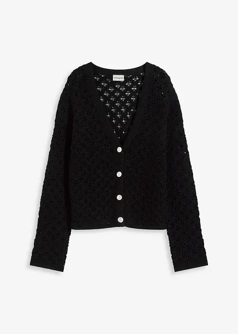 Cardigan traforato, bonprix