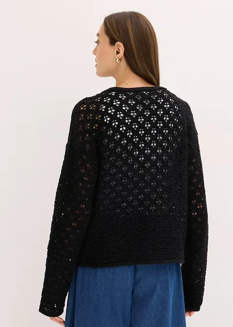 Cardigan traforato, bonprix