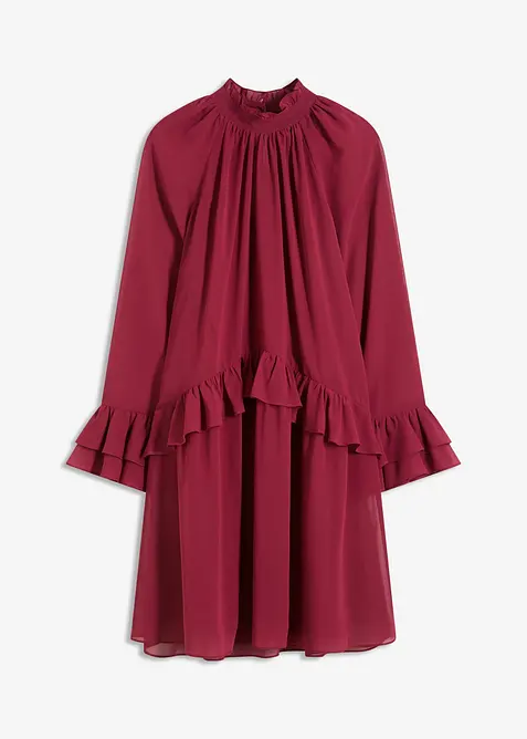 Abito di chiffon con volant, bonprix