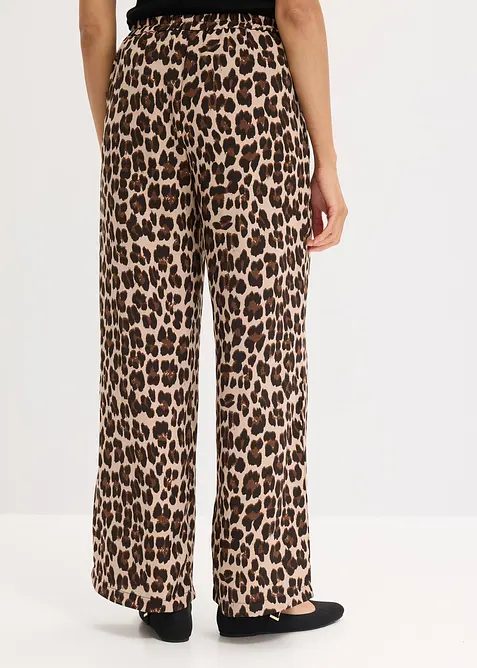 Pantaloni a palazzo in satin fluente, bonprix